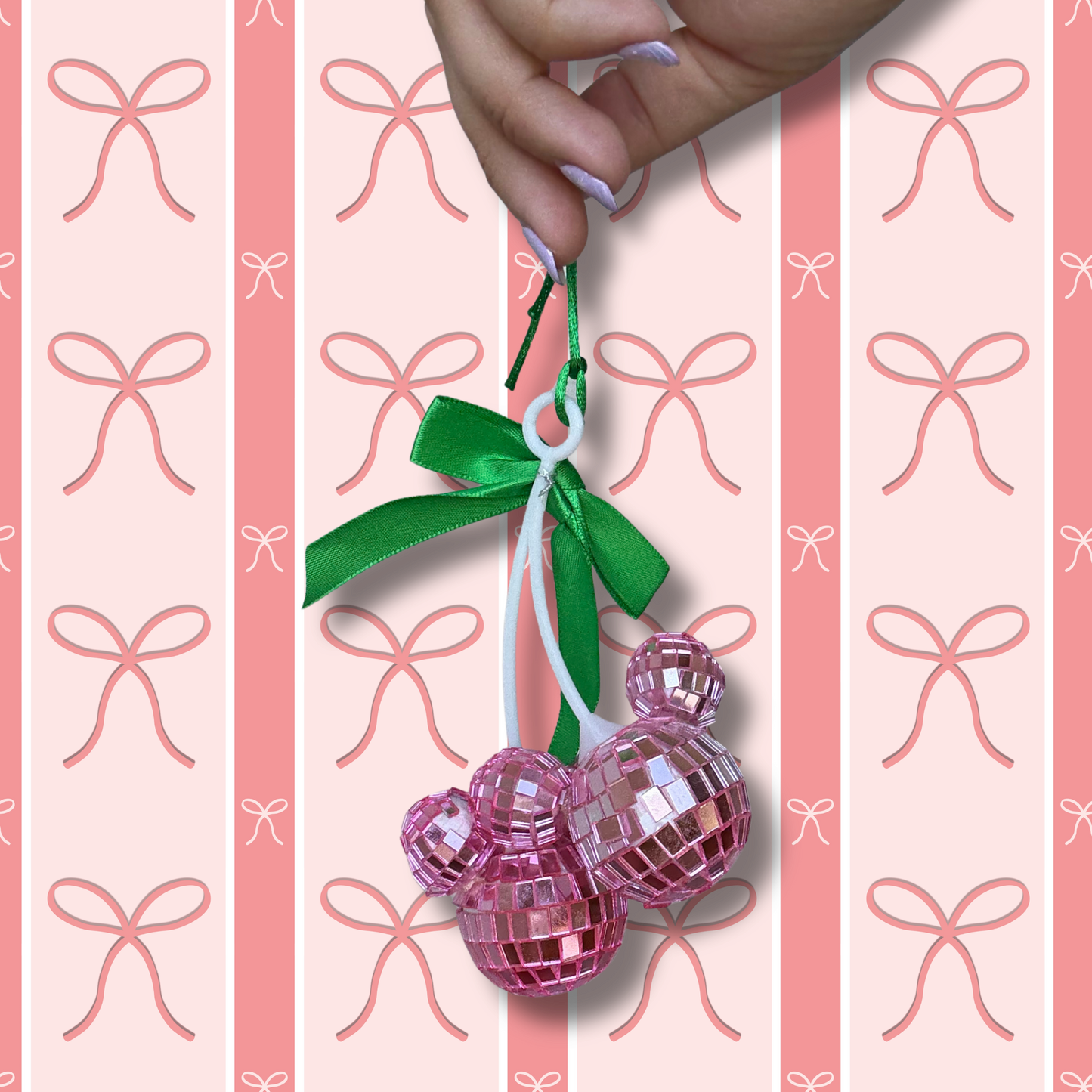 M.O.U.S.E Cherries Rearview Charm