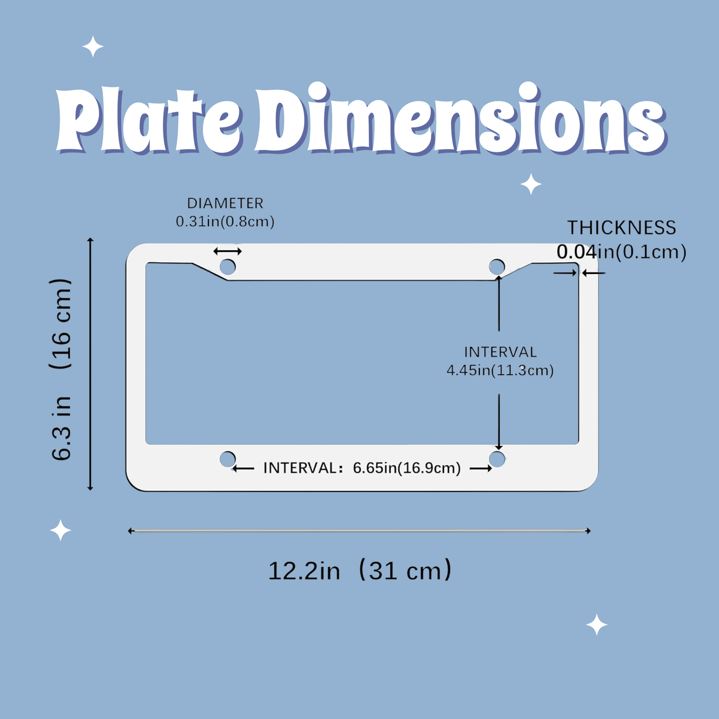 Luxo Mouse Pattern License Plate cover