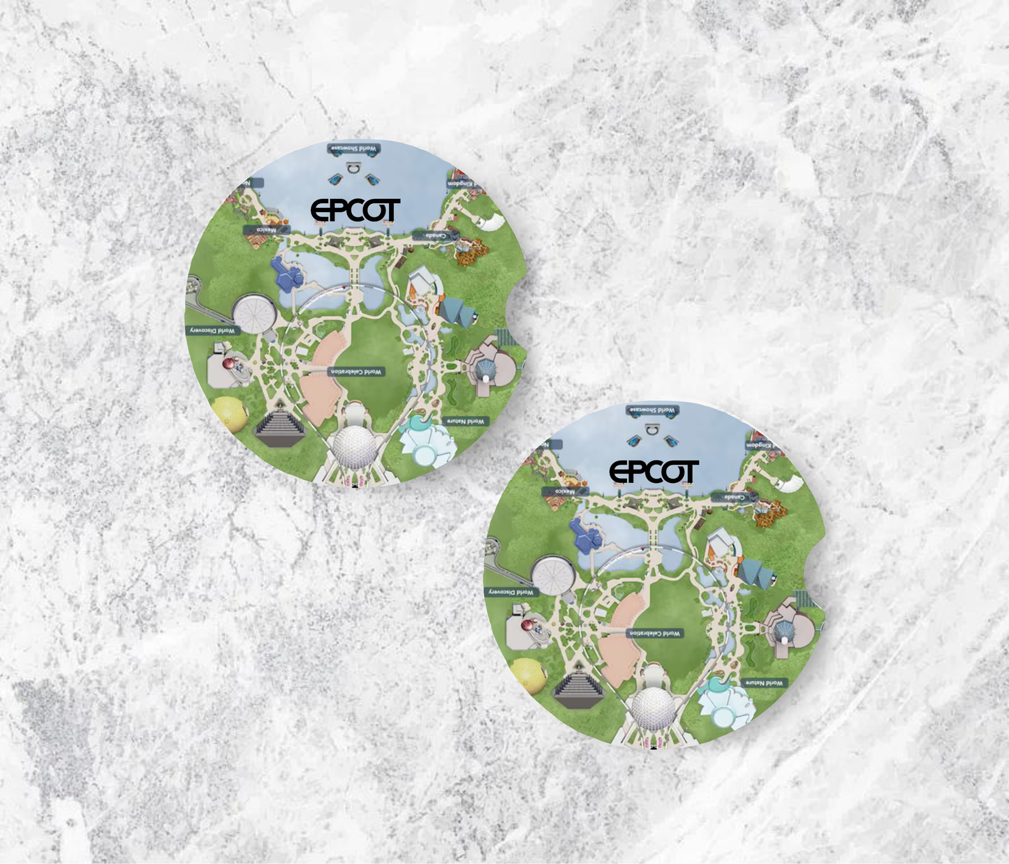 Park Maps Car Coasters