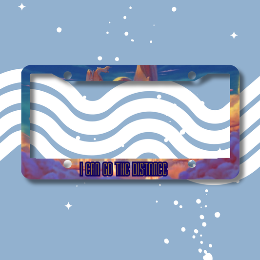 Go the Distance License Plate cover