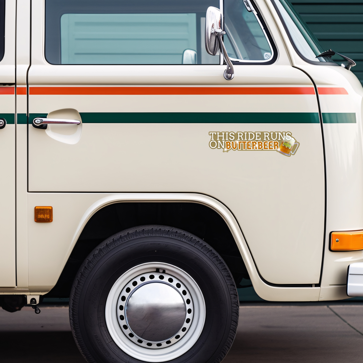 This Ride Runs on Butter and Beer Bumper Sticker