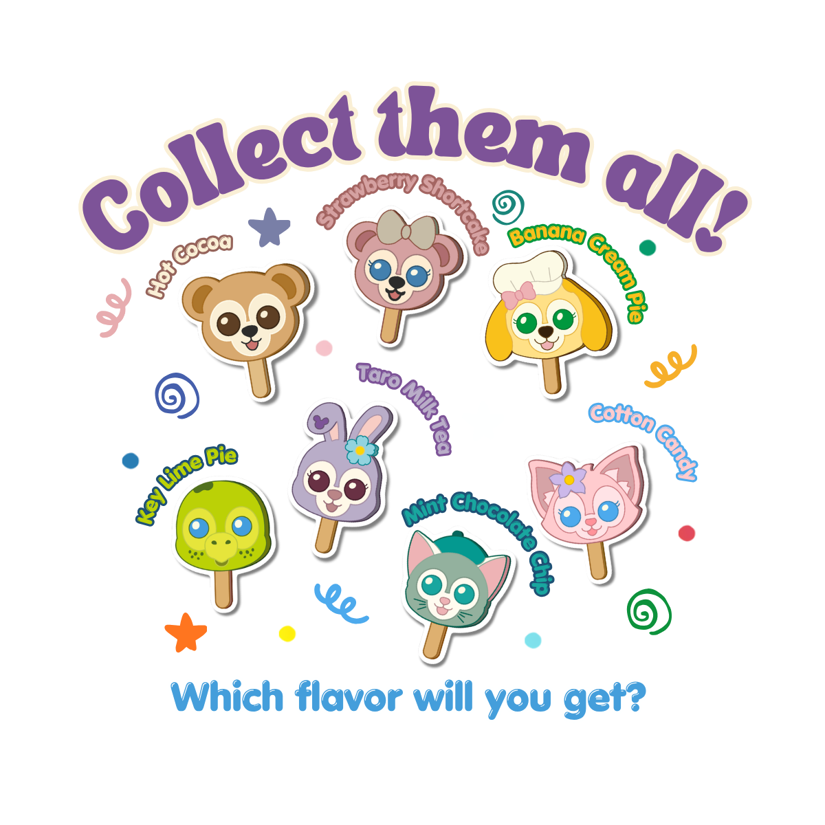 Duffy and Friends Mystery Popsicle Bag Charm