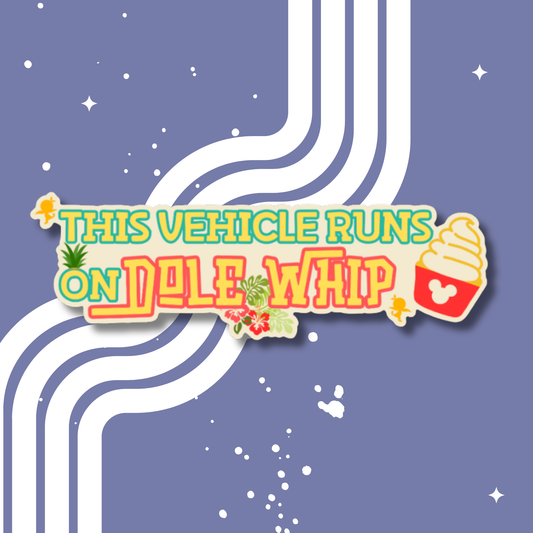 This Vehicle Runs on D Whip Bumper Sticker