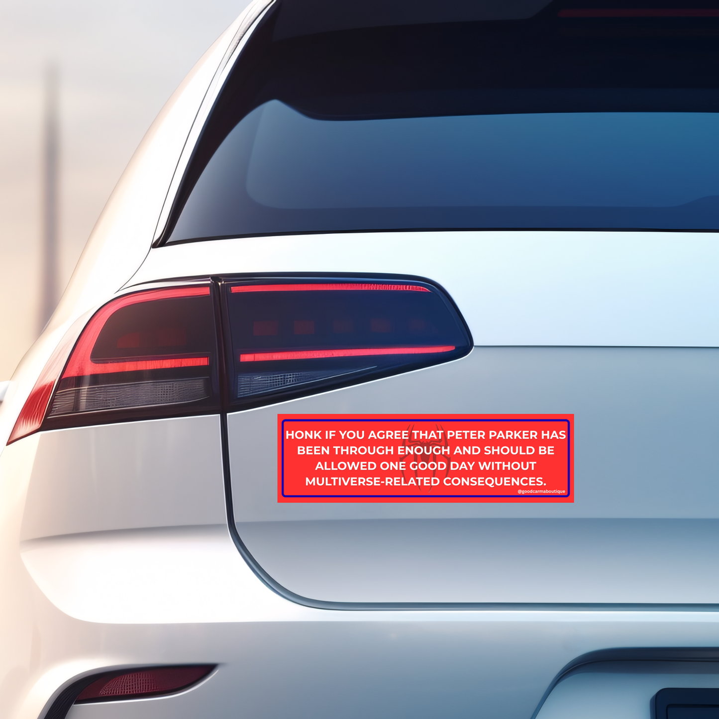 Poor Peter Parker Bumper Sticker