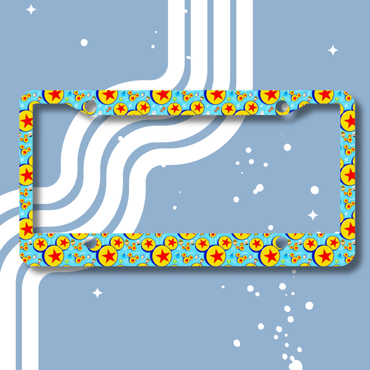 Luxo Mouse Pattern License Plate cover