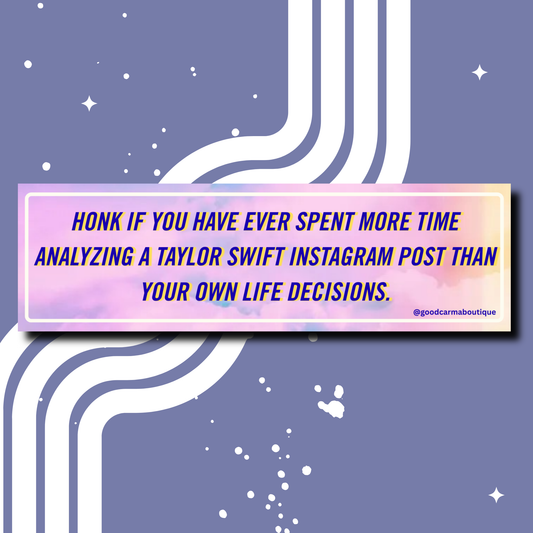 Swiftie Confessions Bumper Sticker