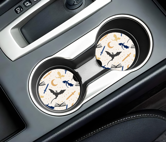 Bookish themed Car Coasters