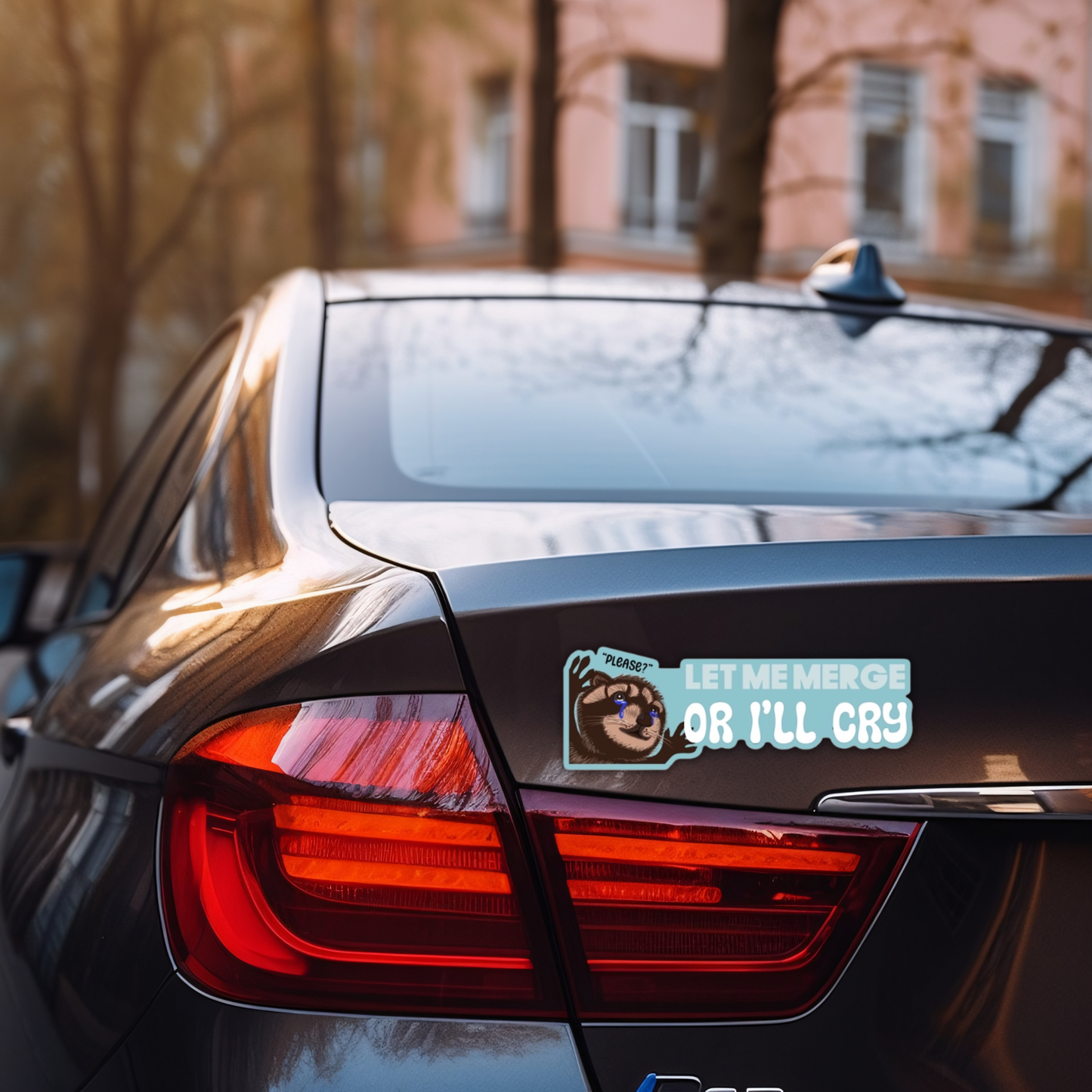 Let Me Merge or I’ll Cry Bumper Magnet