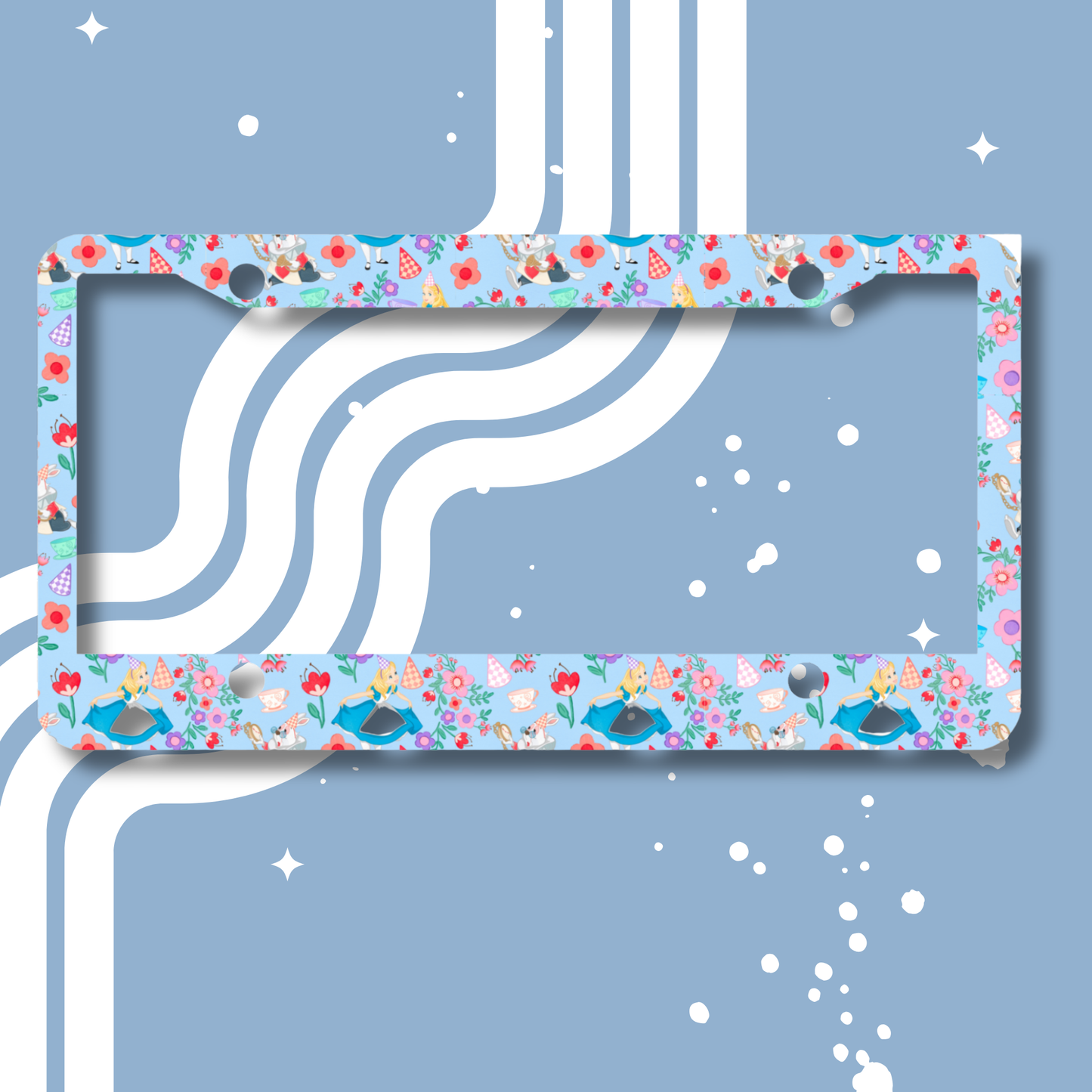 Down the Rabbit Hole License Plate Cover