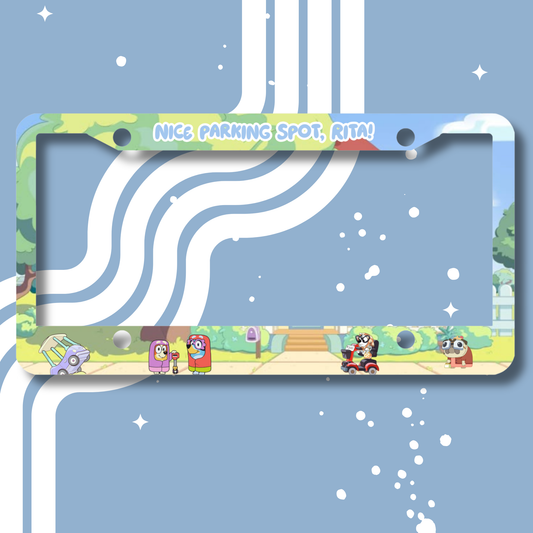 Rita's Parking Spot License Plate Cover