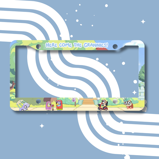 Grannies Are Coming License Plate Cover