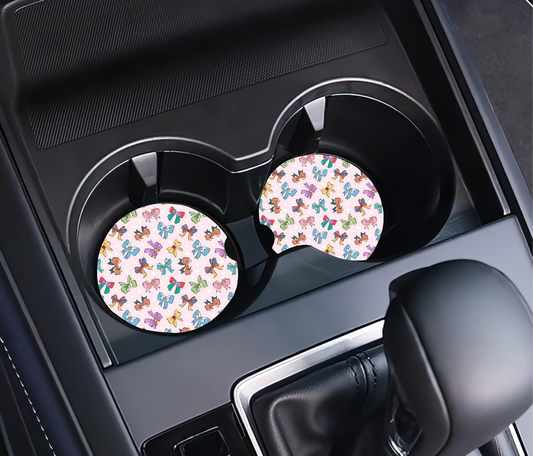 Princess Bows Car Coaster
