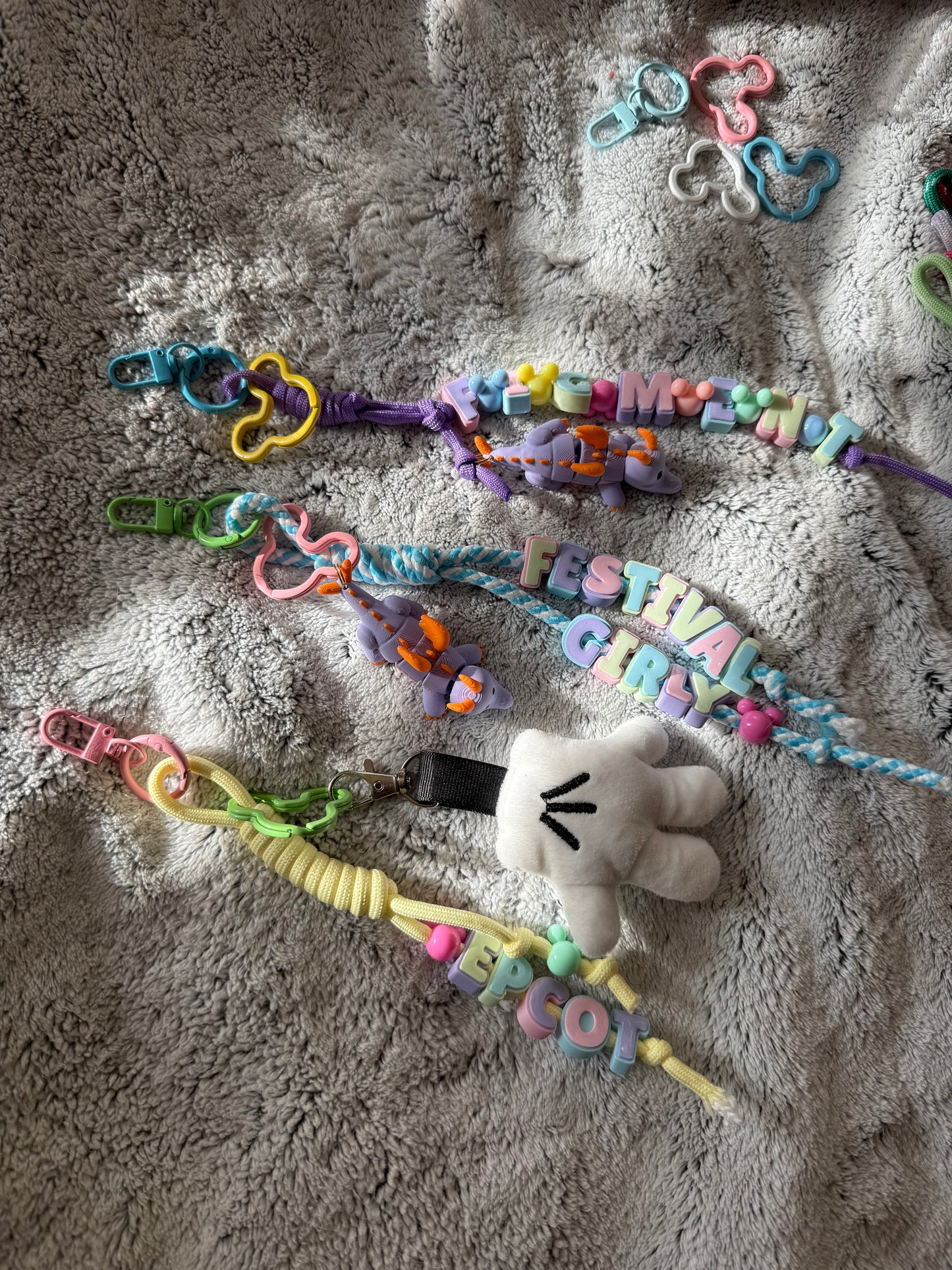 Pastel Park-Inspired Bag Charms