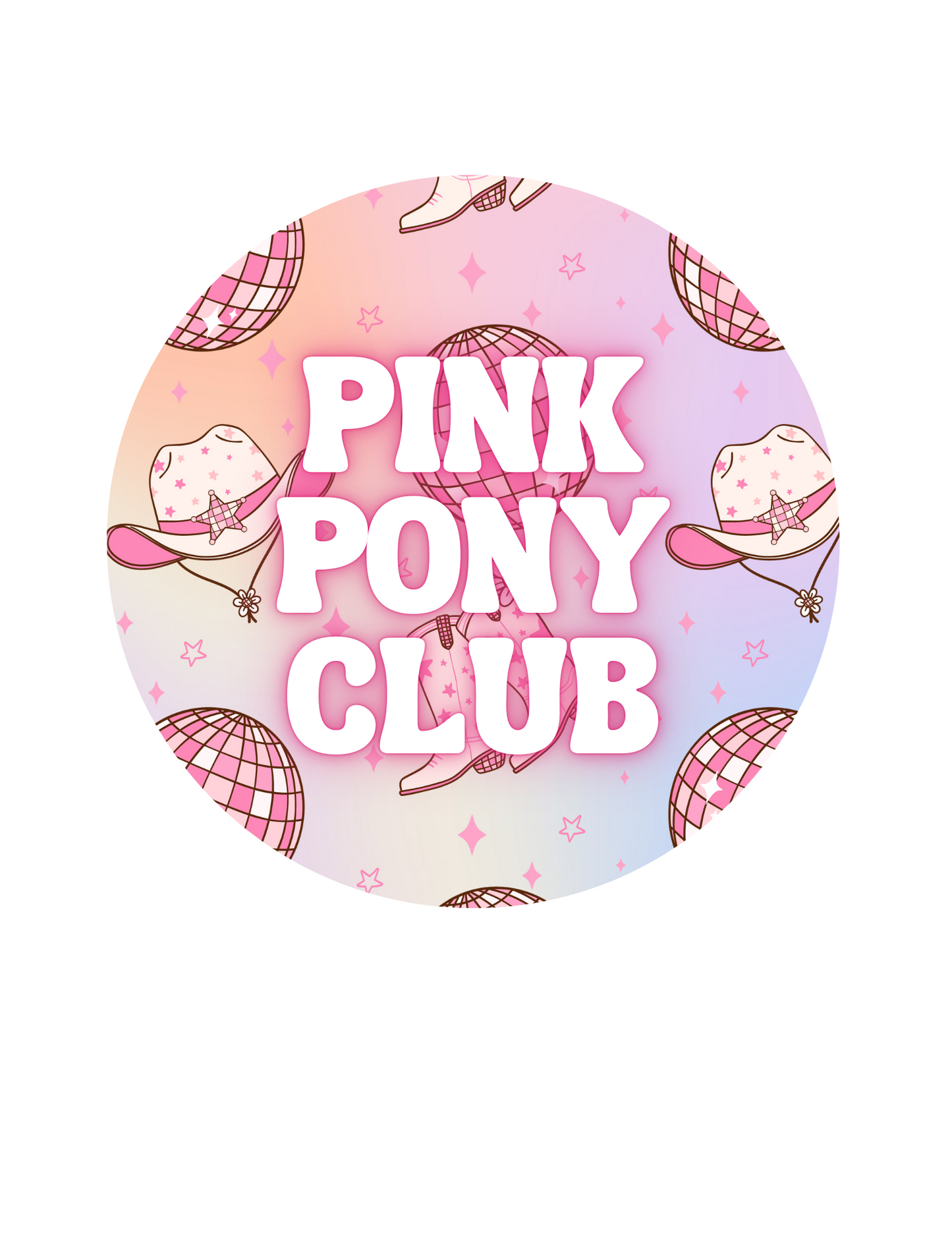 Pink Pony Club Car Coaster