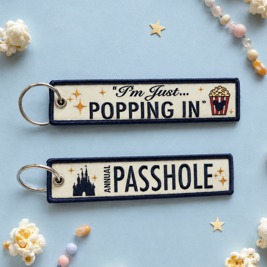 Annual Passhole - Mainstreet Popcorn - Jet Tag Keychain Bag Charm