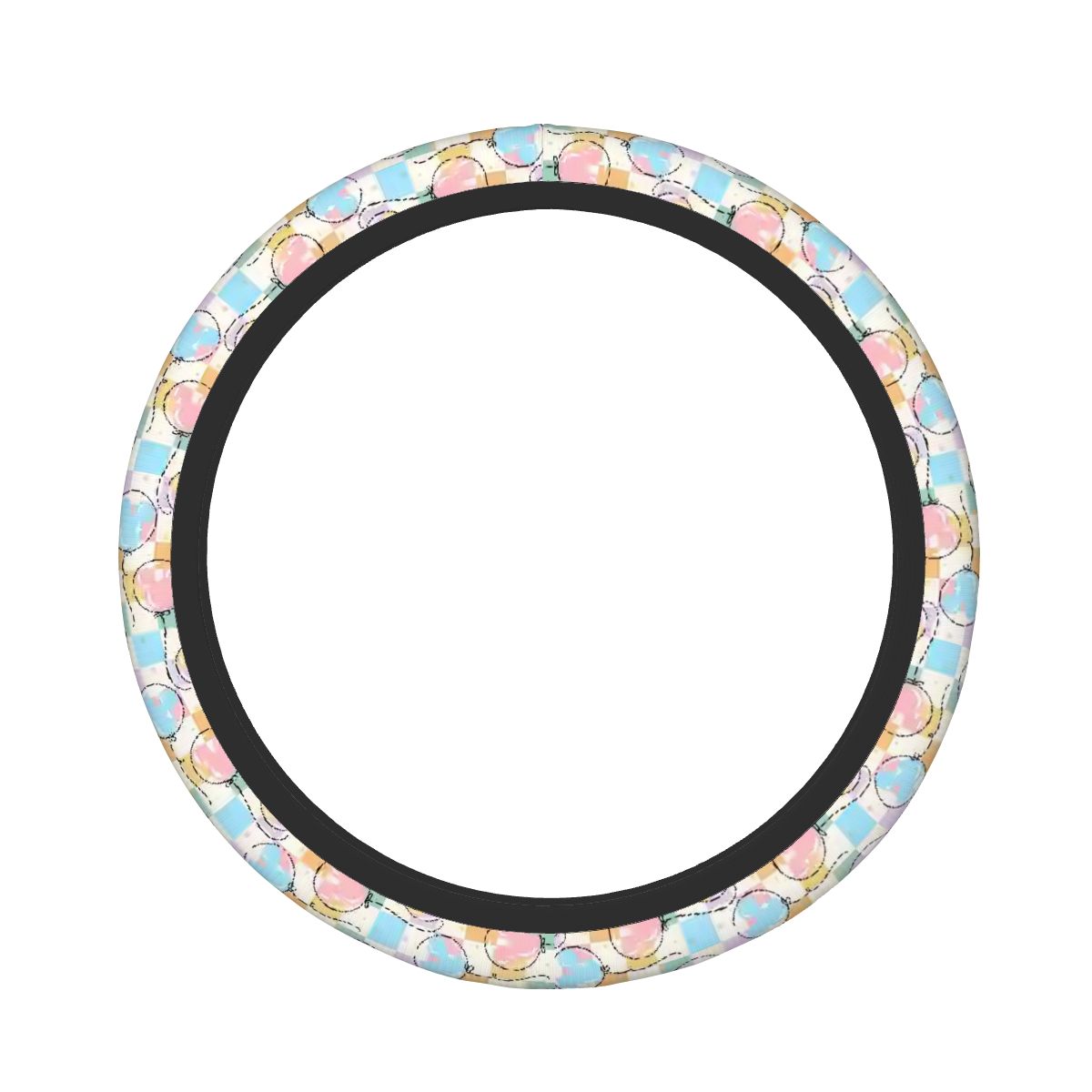 Pastel Balloons - Steering Wheel Cover