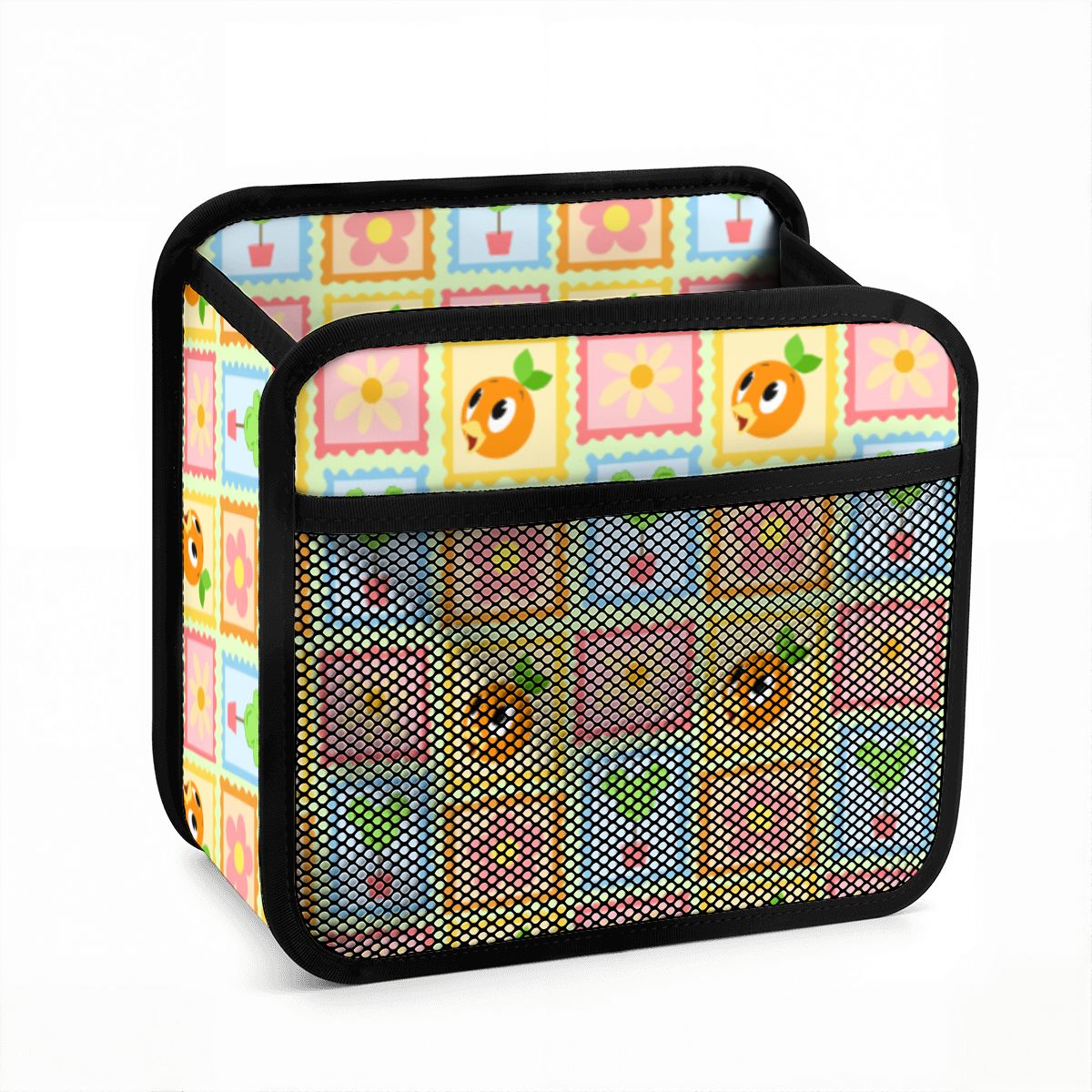 Orange Flower Fest- Car Backseat Organizer