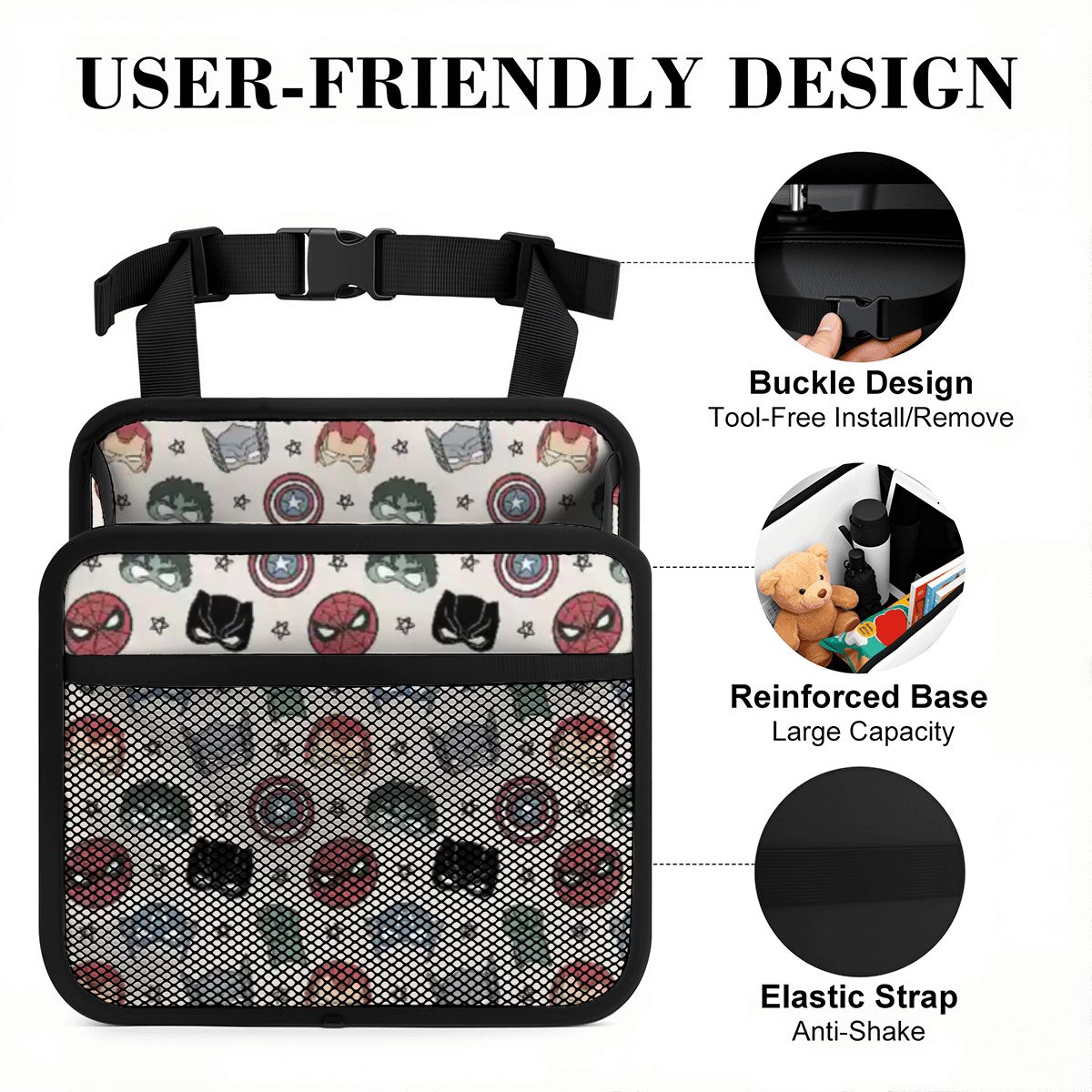 Super Masks- Car Backseat Organizer