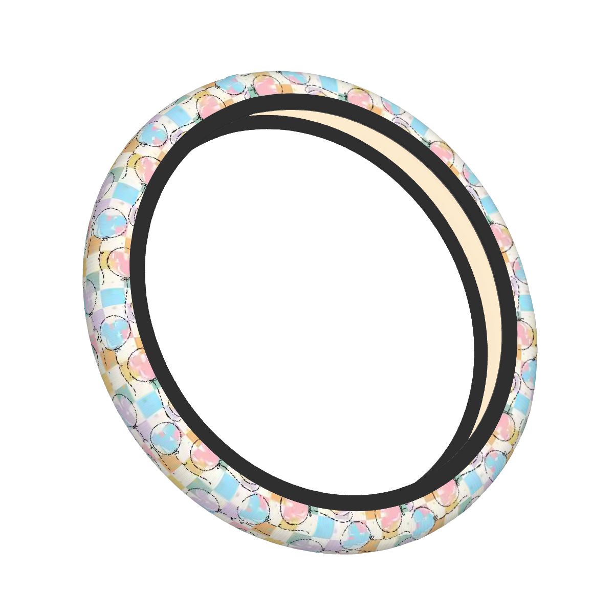Pastel Balloons - Steering Wheel Cover