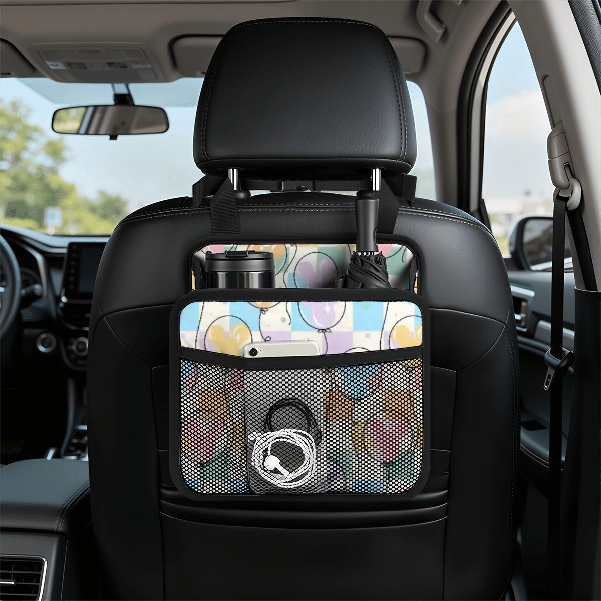 Pastel Balloons - Car Backseat Organizer