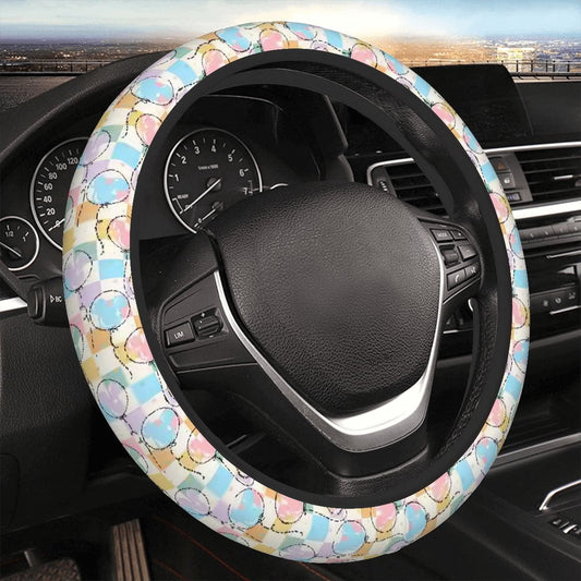 Pastel Balloons - Steering Wheel Cover